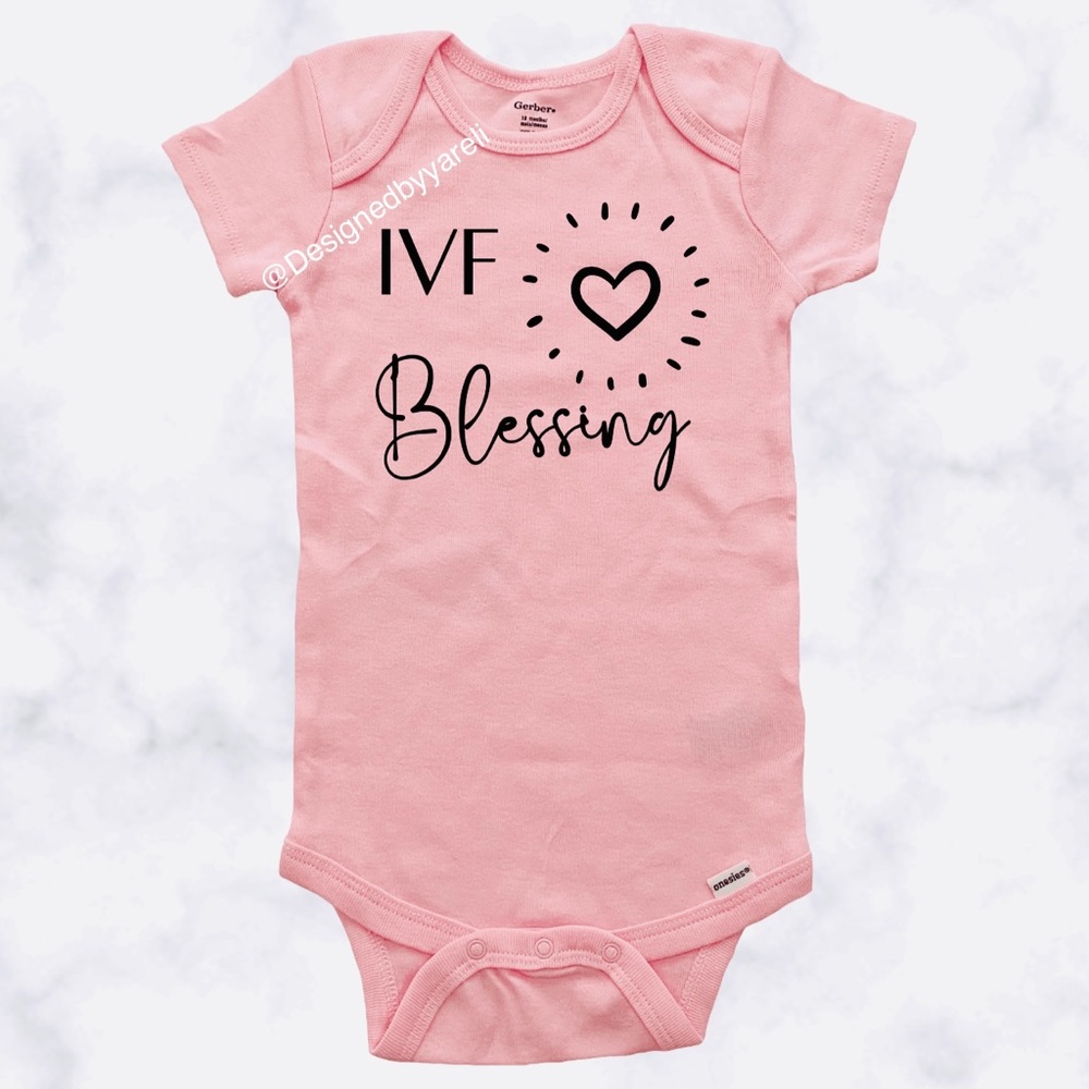 "IVF Blessing"  18M Baby Onesie